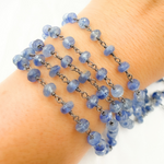 Load image into Gallery viewer, Kyanite Oxidized Wire Chain.