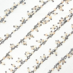 Load image into Gallery viewer, Coated Peach Moonstone Cluster Dangle Oxidized Wire Chain. CMS91