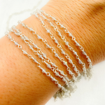 Load image into Gallery viewer, Labradorite 925 Sterling Silver Wire Chain. LAB104