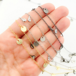 Load image into Gallery viewer, CZ49. CZ Pear Shape & Disc Alternate Dangle Wire Chain