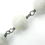 Load image into Gallery viewer, Howlite Gemstone Round Shape Chain. HO3
