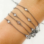 Load image into Gallery viewer, Cubic Zirconia Round Shape Connected Chain. CZ62