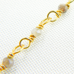 Load image into Gallery viewer, CMS56. Coated Multi Moonstone Wire Wrap Chain