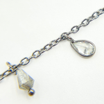 Load image into Gallery viewer, Coated Labradorite & CZ Dangle Chain