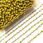Load image into Gallery viewer, Gold Coated Pyrite Wire Chain. PYR34