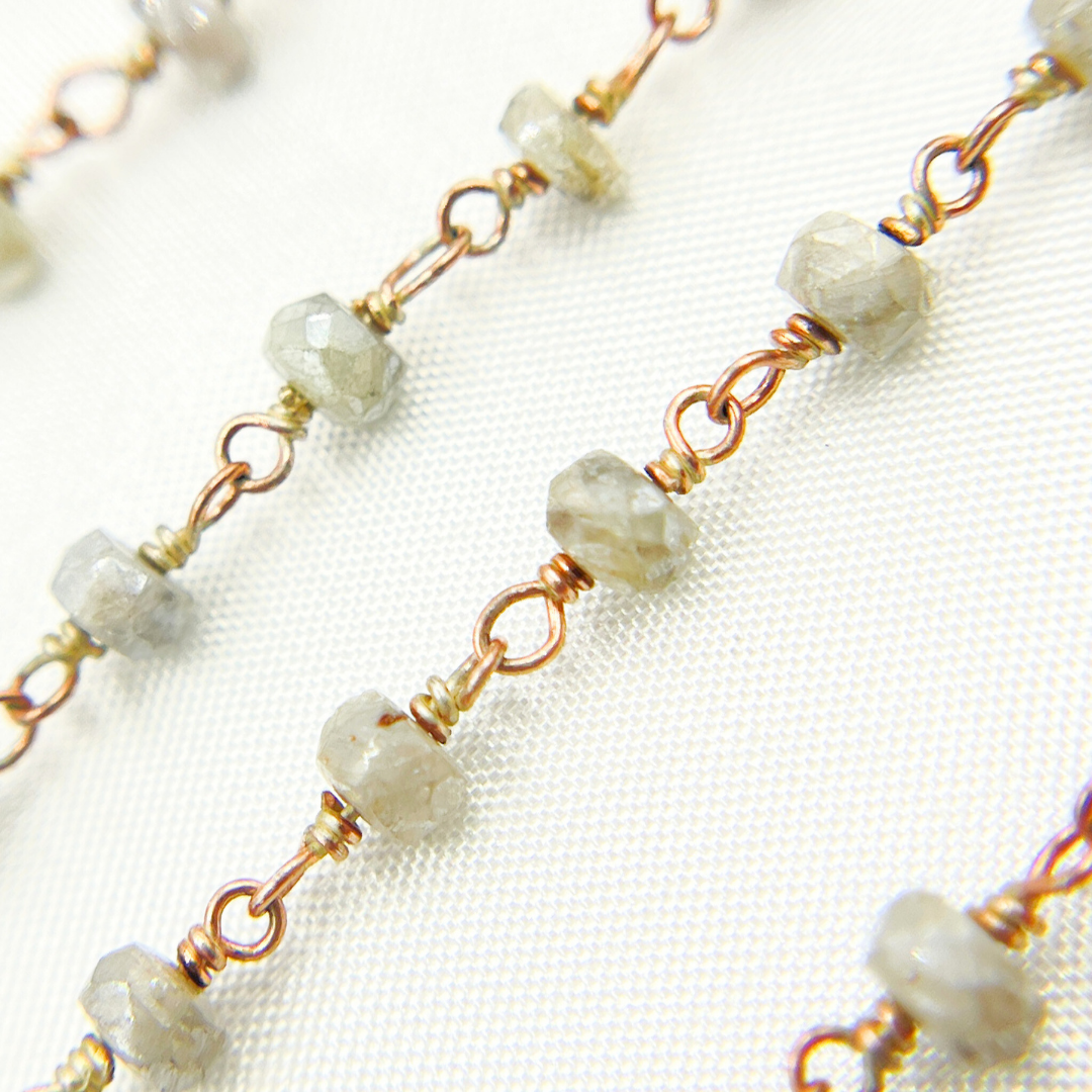 Silverite Rose Gold Plated Wire Chain. SIL8