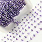 Load image into Gallery viewer, Buy Now Amethyst 925 Sterling Silver Wire Chain