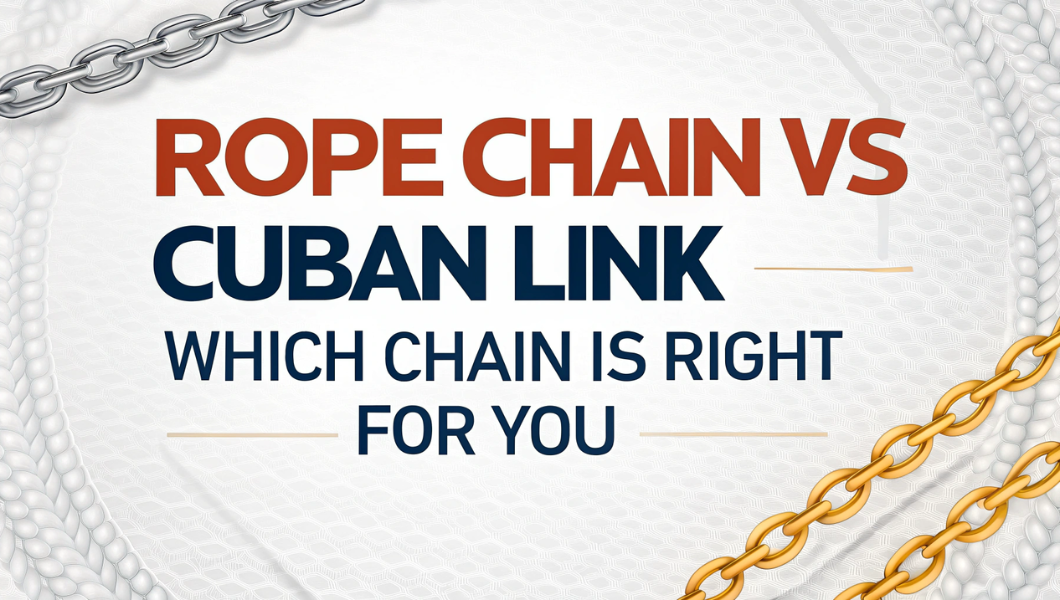 Right Left Rope Chain Rope Chain vs Cuban Link: Which Chain Is Right for You?