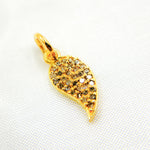 Load image into Gallery viewer, DC894. Diamond Sterling Silver Leaf Charm
