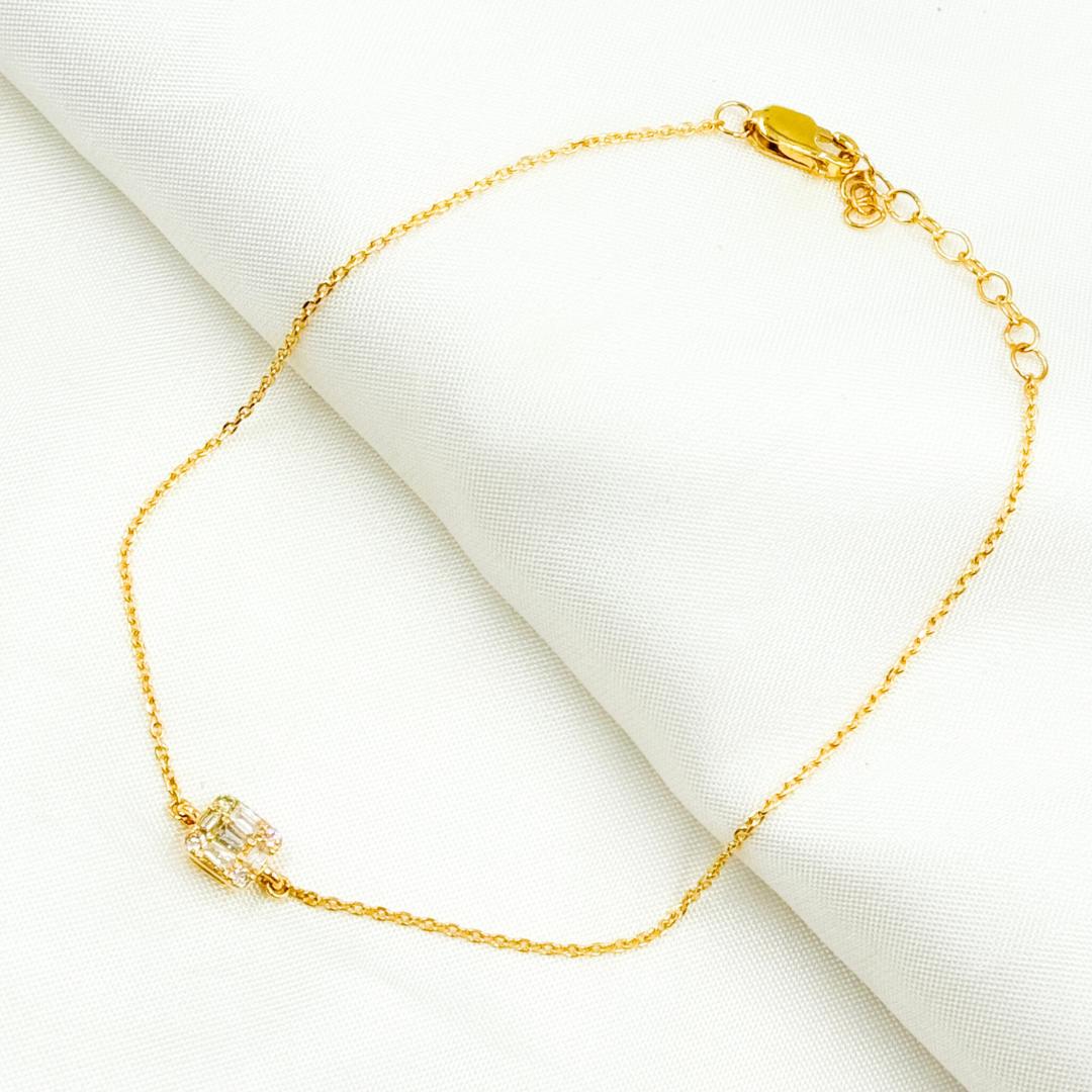 14k Solid Gold Diamond Bracelet. BFB60695