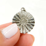 Load image into Gallery viewer, DP0124. Diamond Silver Round Star Pendant
