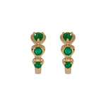 Load image into Gallery viewer, EHZ57588. 14K Solid Gold Fancy Gemstone Hoops