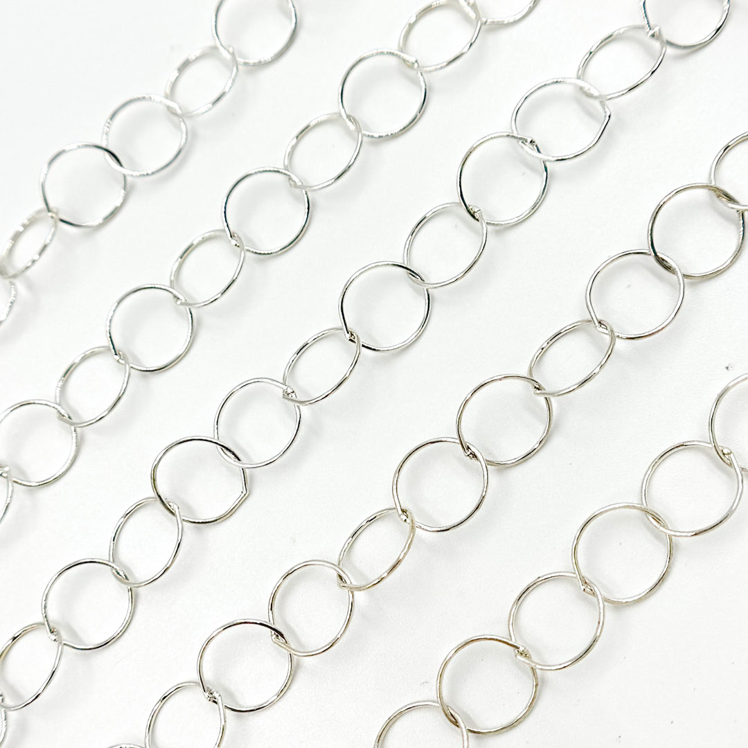 693SS. Sterling Silver Smooth Round Link Chain