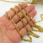 Load image into Gallery viewer, Y8GP. Gold Plated 925 Sterling Silver Box Link Chain
