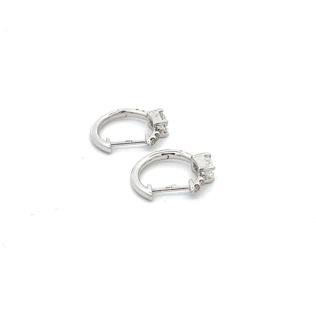 EHI56727. 14k Solid Gold Diamond Huggies