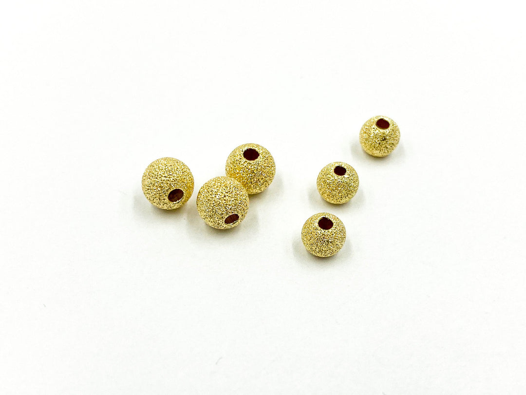 Gold Plated 925 Sterling Silver Laser Cut Beads