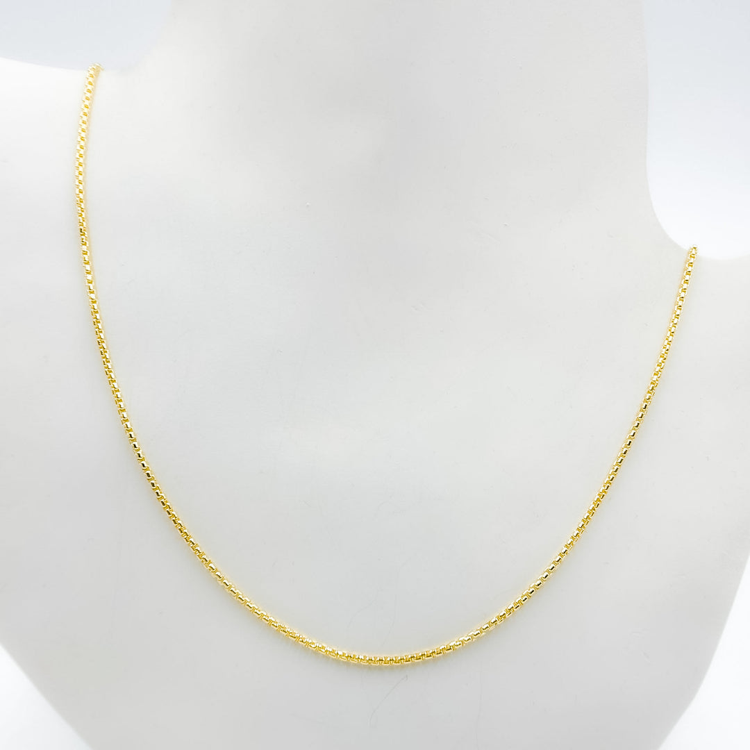 030KV0934000. 14k Solid Yellow Gold Venetian Box Link Chain