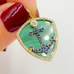 Load image into Gallery viewer, KG203. 14K Solid Gold Anchor Pendant