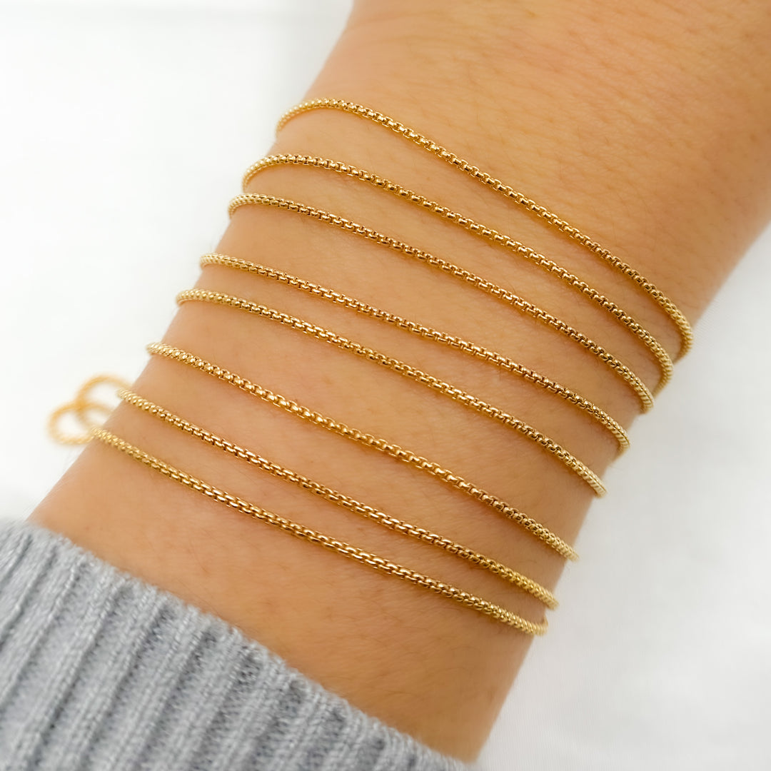 774GF. 14K Gold-Filled Box Chain