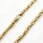 Load image into Gallery viewer, 268/797/G. 14K Yellow Gold Hollow Franco Chain
