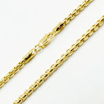 Load image into Gallery viewer, 135HVI0934000. 14k Solid Yellow Gold Venetian Box Link Chain