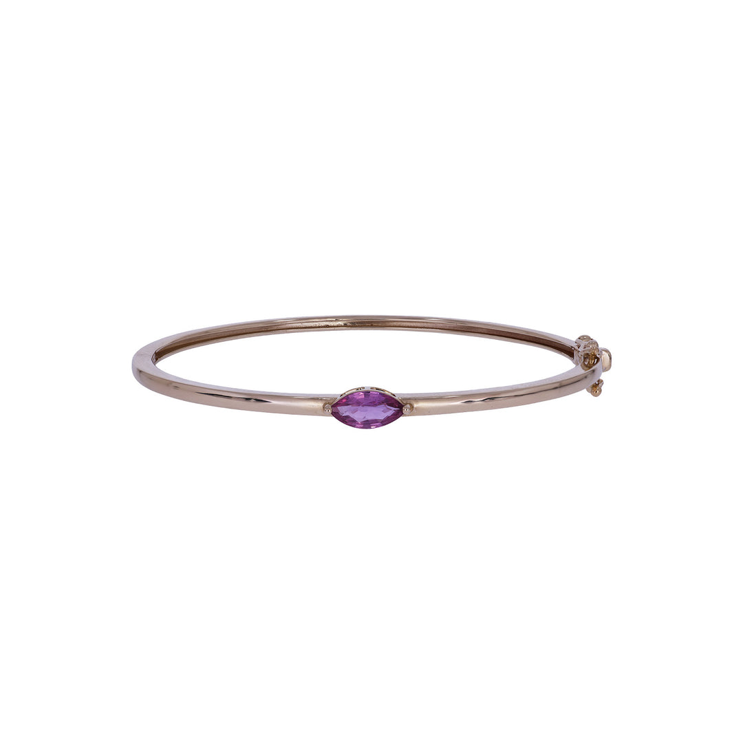 CB97291PS9X5.  14K Pink Sapphire Bangle