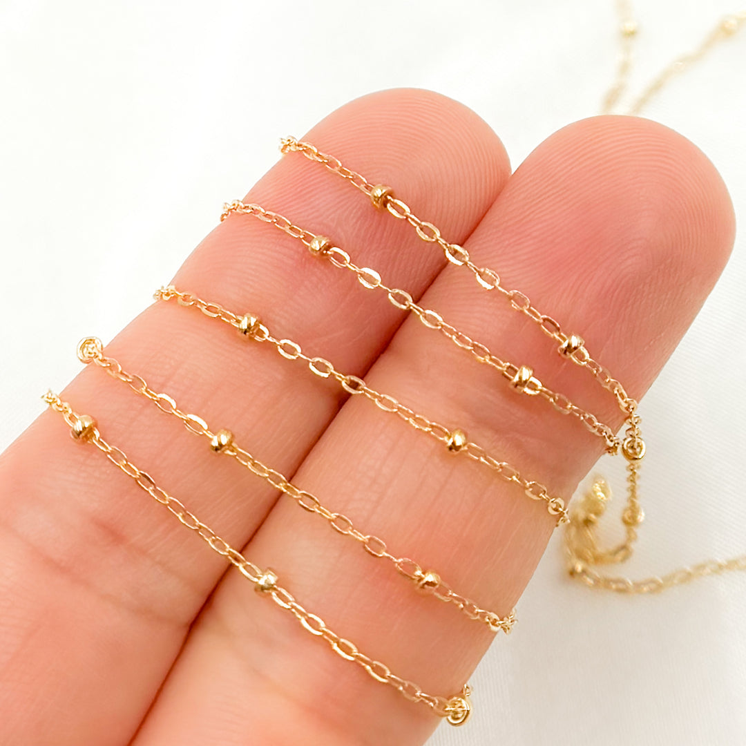 1104GF. 14K Gold Filled Satellite Chain