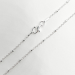 Load image into Gallery viewer, 925 Sterling Silver Cube Satellite Finished Necklace. Z36SSNecklace
