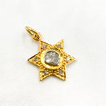 Load image into Gallery viewer, DC406. Diamond Star Pendant with Polki Diamond
