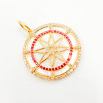 Load image into Gallery viewer, Gold Round Star Pendant