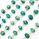 Load image into Gallery viewer, AMZ27. Amazonite Sterling Silver Wire Chain
