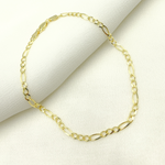 Load image into Gallery viewer, 058GL3BPT2A8L001 Bracelet. 14K Solid Gold Flat Figaro Bracelet
