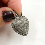 Load image into Gallery viewer, DP179. Diamond Sterling Silver Heart Pendant
