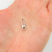 Buy Now Oxidized Sterling Silver Oval Clasp