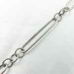 Load image into Gallery viewer, Oxidized 925 Sterling Silver Paperclip and Round Link Chain. V38OX
