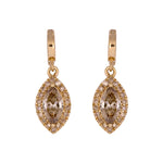 Load image into Gallery viewer, CMG00342C. 14K Solid Gold Champagne Diamond Marquise Charm