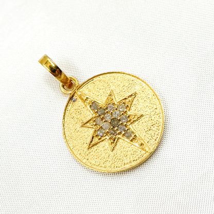 DP287. Diamond Round Star Pendant