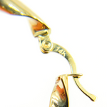 Load image into Gallery viewer, GER125. 14K Solid Gold Twisted Hoop