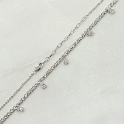 NFM70721. 14K Solid Gold Diamond Necklace