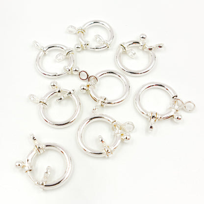 Buy White Sterling Silver Spring Rings