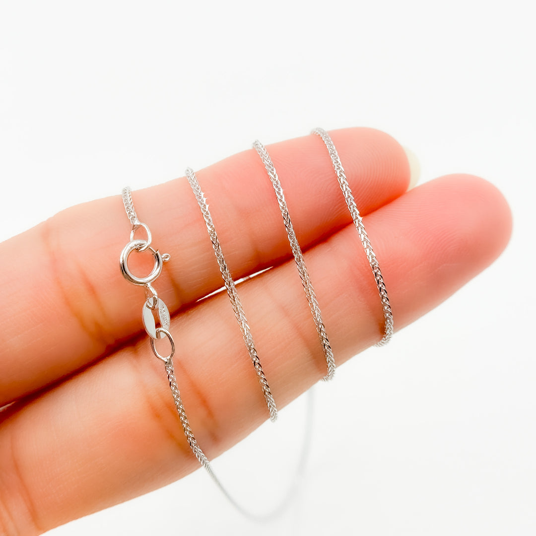 018SP3T4WG18K. 18K Solid Gold Wheat Chain