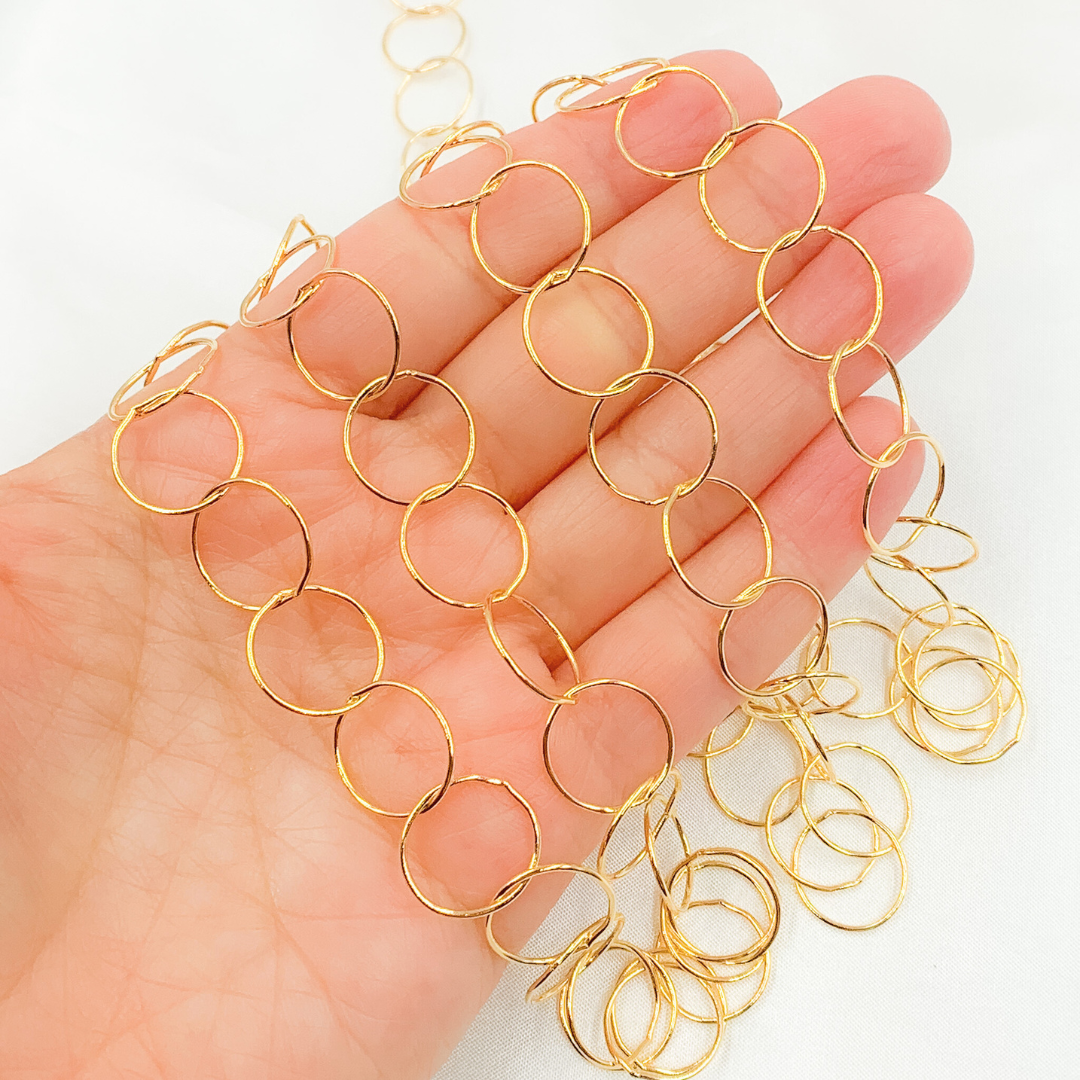748GF. 14k Gold Filled Circle Link Chain