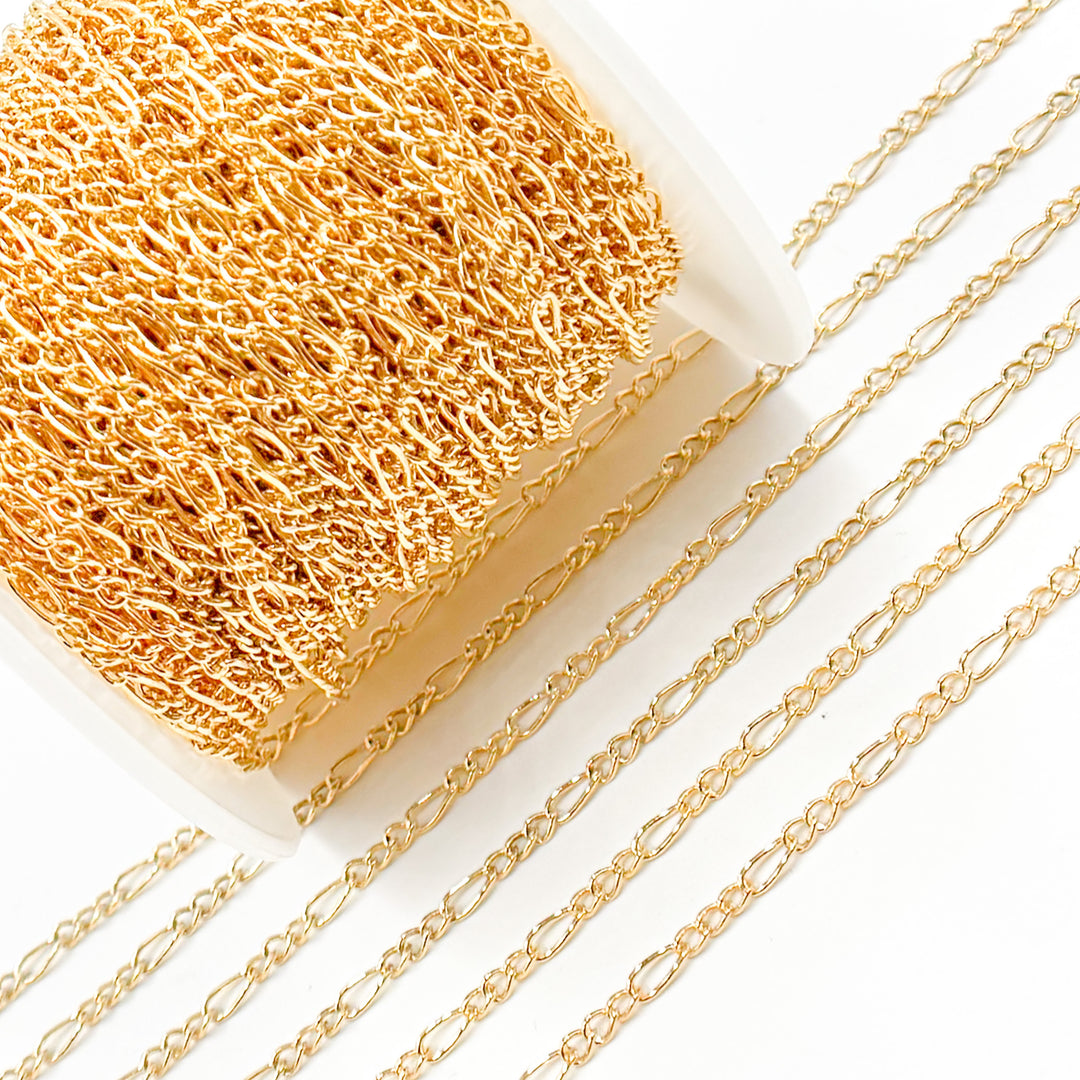 2431CGF. 14K Yellow Gold Filled Figaro Style Chain