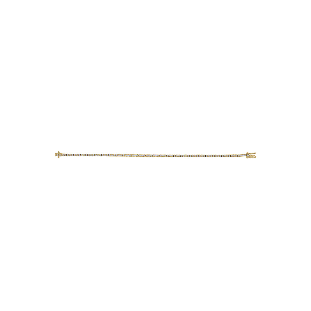 BTP65085. 14k Solid Gold Diamond Tennis Bracelet