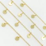 Load image into Gallery viewer, 302D. Disc Shape 6mm Dangle Wire Chain