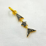 Load image into Gallery viewer, DC200. Diamond Sterling Silver Arrow Charm
