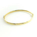 Load image into Gallery viewer, 14K Solid Gold Matte Textured Bangle. Bangle18
