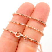 PC180RG. Rose Gold Plated Snake Necklace