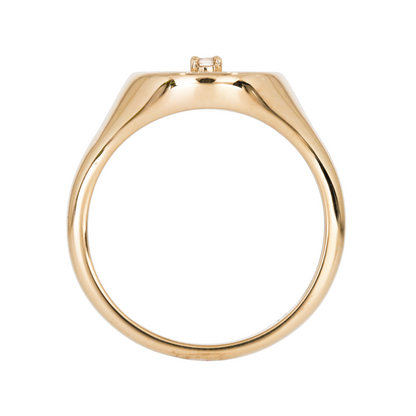 14K Solid Gold Diamond Ring.