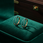 Load image into Gallery viewer, EHZ57722TQ. 14K Solid Gold Turquoise Hoops